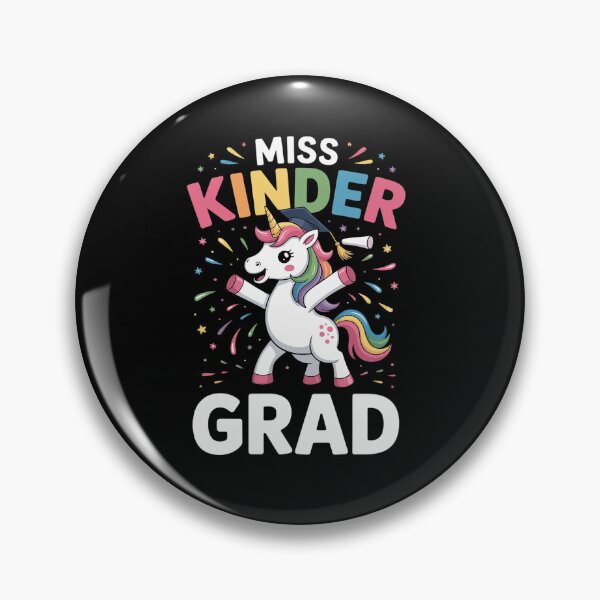 Item preview, Miss Kinder Grad Kindergarten Graduation Unicorn designed and sold by SIGORDESIGN.
