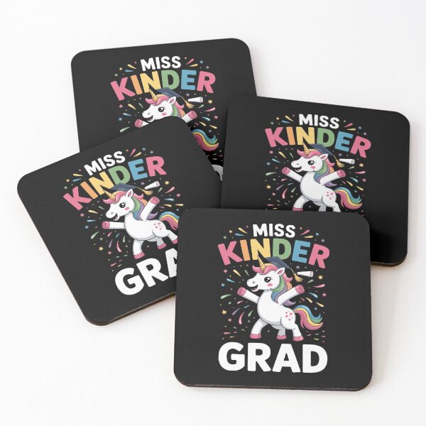 Item preview, Miss Kinder Grad Kindergarten Graduation Unicorn designed and sold by SIGORDESIGN.
