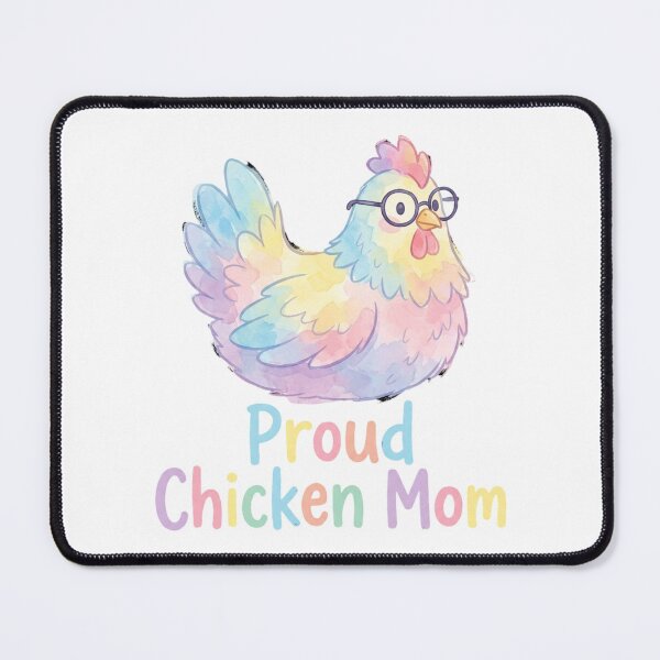 Item preview, Kawaii Proud Chicken Mom Pastel Rainbow Mascot for Chicken Lover designed and sold by chattsuede.