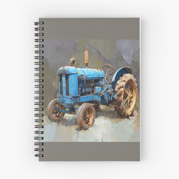 Item preview, Vintage Blue Tractor on Display designed and sold by Savannah Gibbs.