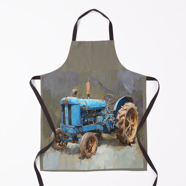 Item preview, Vintage Blue Tractor on Display designed and sold by Savannah Gibbs.