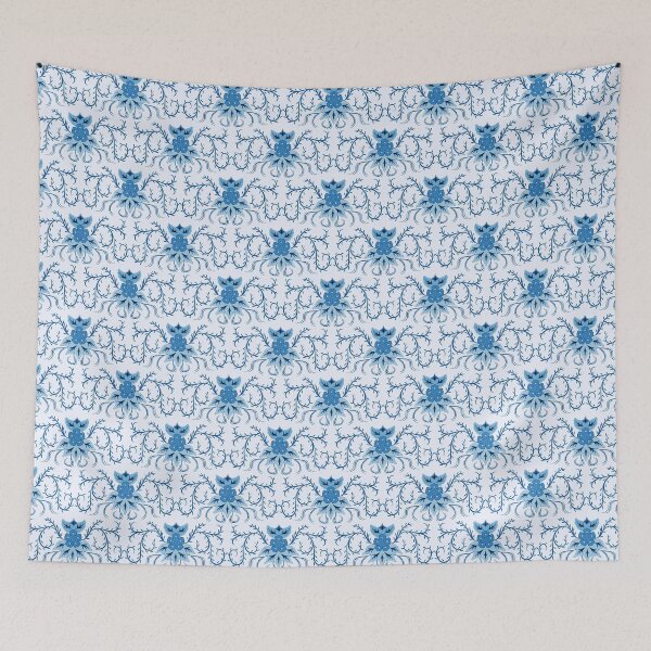 Item preview, Blue Willow Reverie: A Traditional Tile Pattern designed and sold by romyca creation_22.
