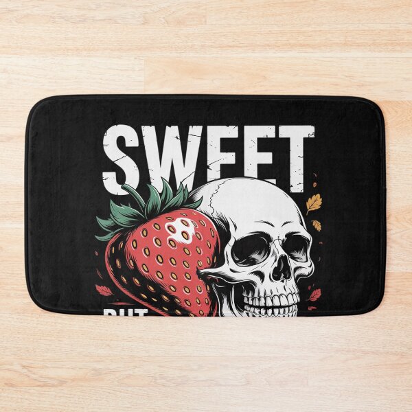 Item preview, Halloween Sweet But Psycho Funny Strawberry Skull designed and sold by katherintration.