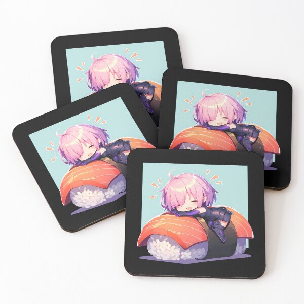 Item preview, Shielder Mash Kyrielight Fate Grand Order Chibi Sushi Game Adorable Knight designed and sold by CarlosBender.