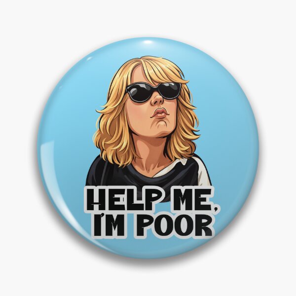 Item preview, Help Me I’m Poor – Funny Sunglasses Girl Meme Illustration designed and sold by SimplyJasper.