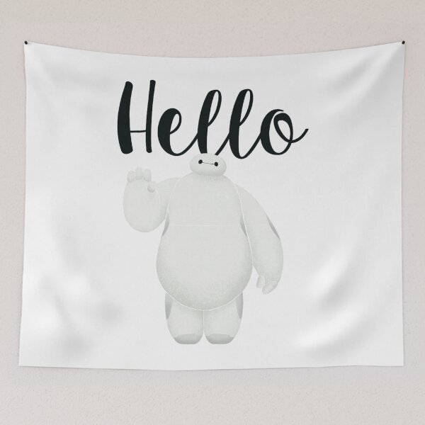 Item preview,  Big Hero  Baymax Wave Hello Graphic  designed and sold by enamalbjerdekx.