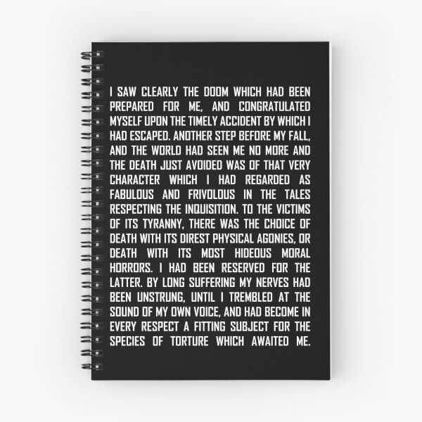 Item preview, Pit and the Pendulum Edgar Allan Poe Poetry Excerpt designed and sold by babbselasdesigns.
