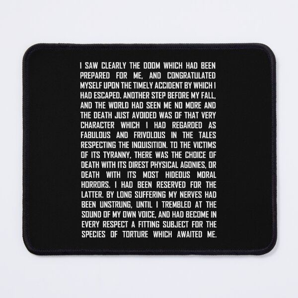Item preview, Pit and the Pendulum Edgar Allan Poe Poetry Excerpt designed and sold by babbselasdesigns.