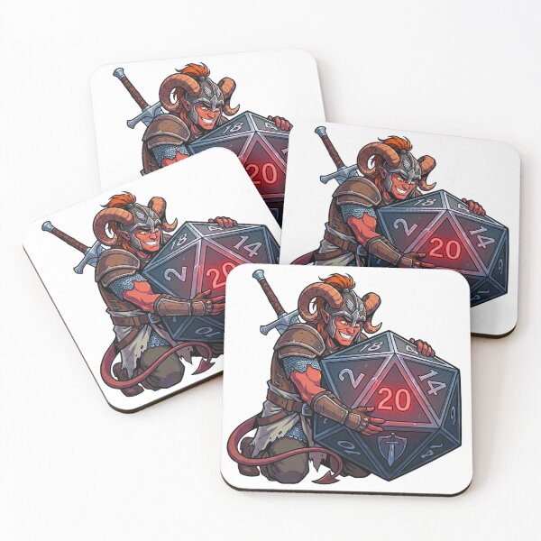 Item preview, Warrior's Pride: Tiefling Fighter Dice Goblin designed and sold by SkinnyFlatWhite.
