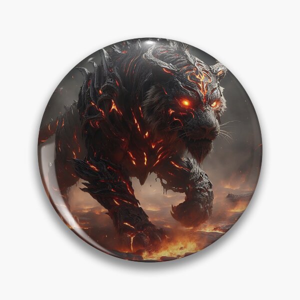 Item preview, Black Lava Tiger designed and sold by GalleryBrisArt.