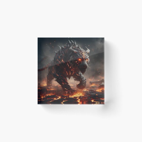Item preview, Black Lava Tiger designed and sold by GalleryBrisArt.