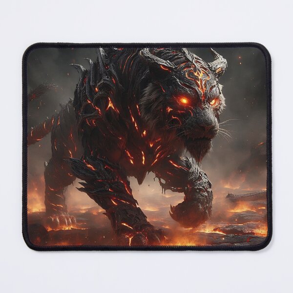 Item preview, Black Lava Tiger designed and sold by GalleryBrisArt.
