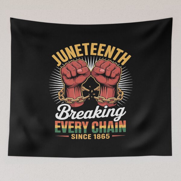 Item preview, Breaking Every Chain Since 1865 Juneteenth Freedom designed and sold by ProudForFunny.