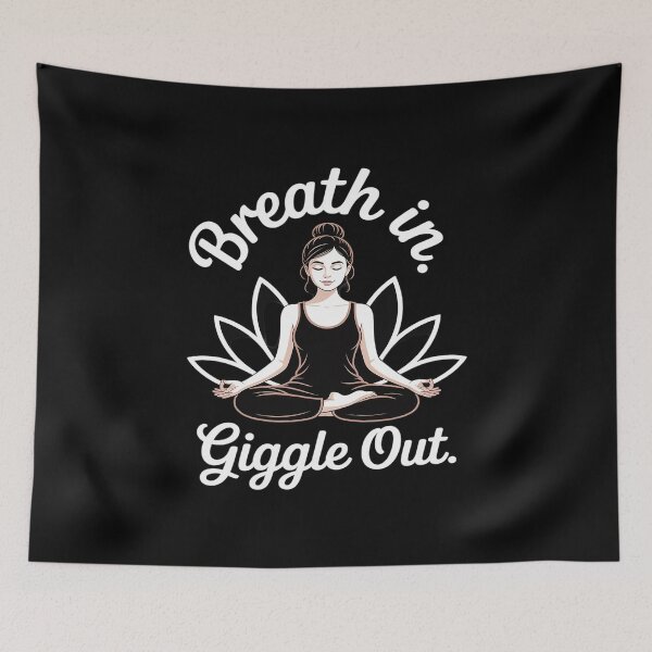 Item preview, Breath In Giggle Out Laughter Yoga designed and sold by ProudForFunny.