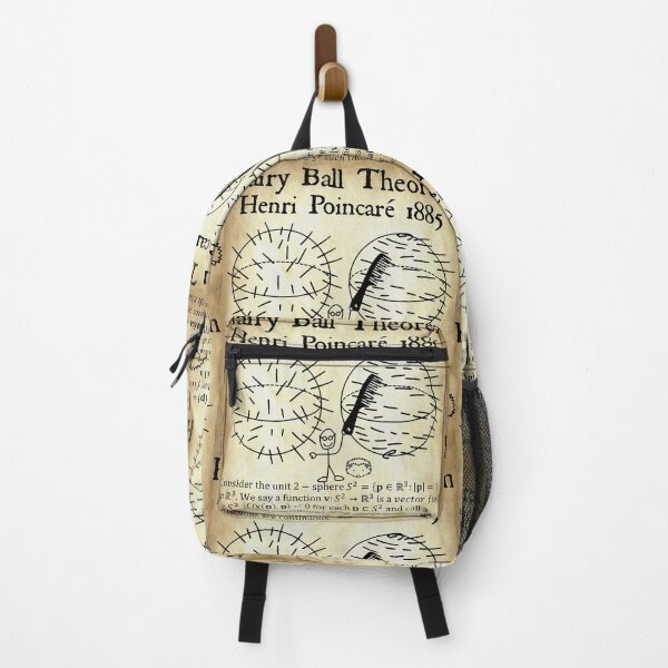 Item preview, Nerdy Vintage Hairy Ball Theorem Poincare Topology Math Teacher Black Text Parchment designed and sold by MathWare MathClips.