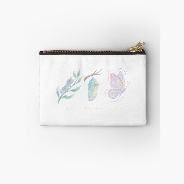 Item preview, Give Yourself Time Butterfly Transformation Watercolor Art for Self Care designed and sold by chattsuede.
