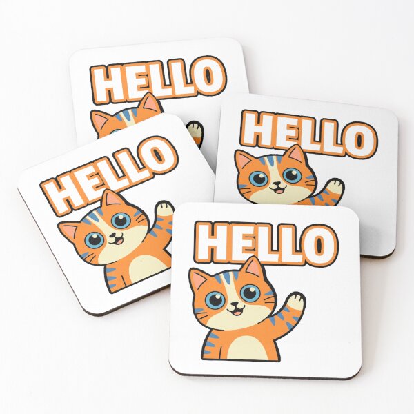 Item preview, Kawaii Hello Cat Cute Cartoon Mascot for Cat Lover designed and sold by chattsuede.