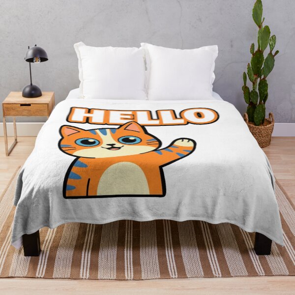 Item preview, Kawaii Hello Cat Cute Cartoon Mascot for Cat Lover designed and sold by chattsuede.
