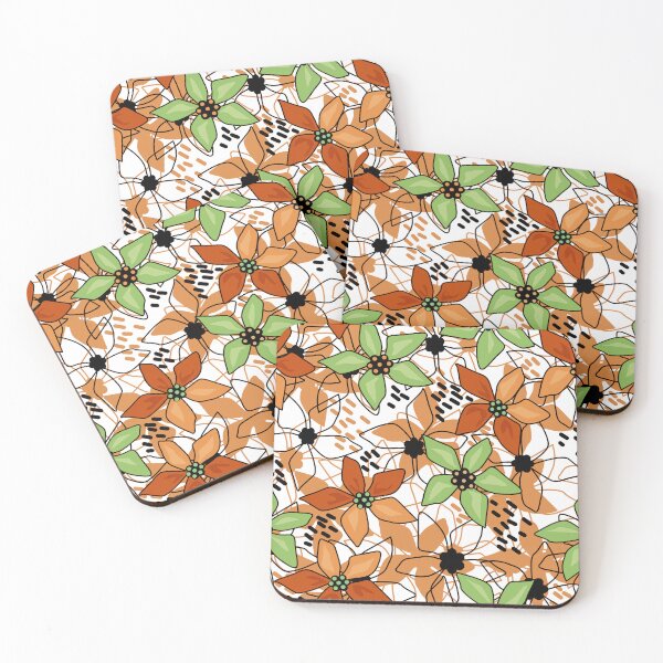 Item preview, Floral multicolored sketch retro autumn  retro designed and sold by fuzzyfox.