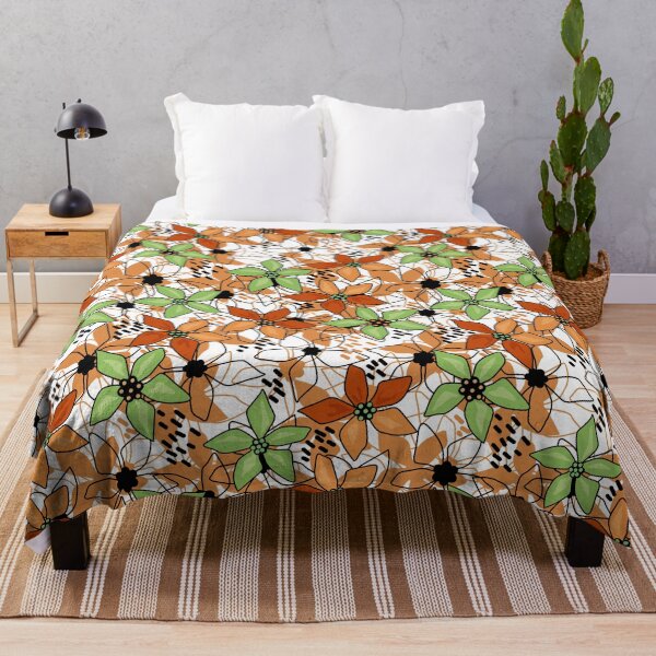 Item preview, Floral multicolored sketch retro autumn retro designed and sold by fuzzyfox.