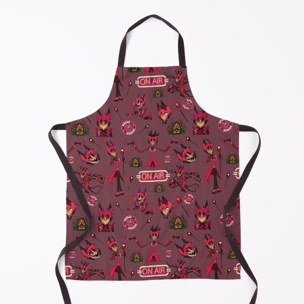 Item preview, Hazbin Hotel Alastor Radio Demon On Air Seamless Pattern designed and sold by Playful Patternz.