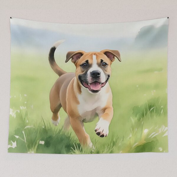 Item preview, Puppy dog playing in a field.  designed and sold by Nomad-Maynard.