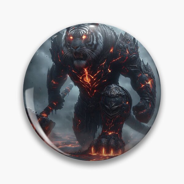Item preview, Black Lava Tiger designed and sold by GalleryBrisArt.