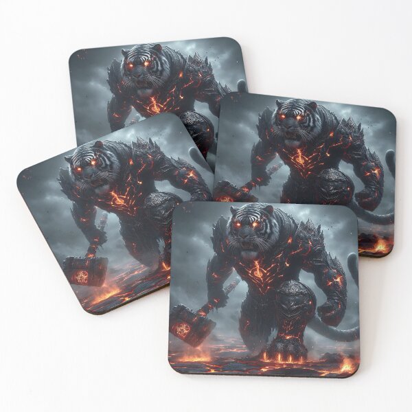 Item preview, Black Lava Tiger designed and sold by GalleryBrisArt.