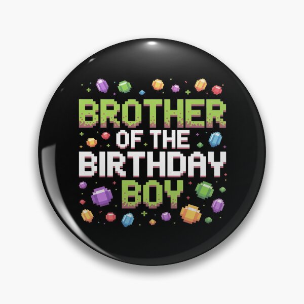 Item preview, Brother Of The Birthday Boy Matching Pixel Family Bday designed and sold by ProudForFunny.