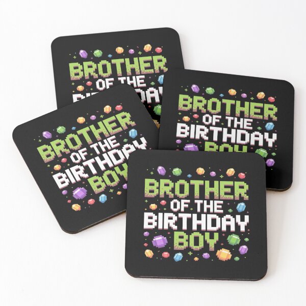 Item preview, Brother Of The Birthday Boy Matching Pixel Family Bday designed and sold by ProudForFunny.