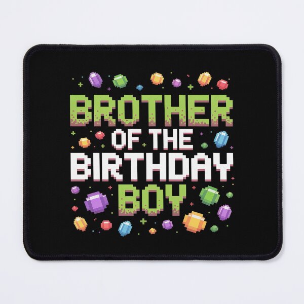 Item preview, Brother Of The Birthday Boy Matching Pixel Family Bday designed and sold by ProudForFunny.