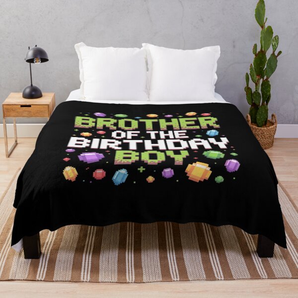 Item preview, Brother Of The Birthday Boy Matching Pixel Family Bday designed and sold by ProudForFunny.