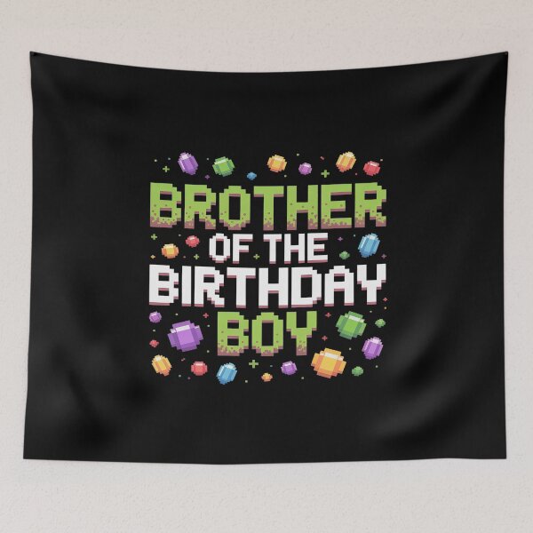 Item preview, Brother Of The Birthday Boy Matching Pixel Family Bday designed and sold by ProudForFunny.