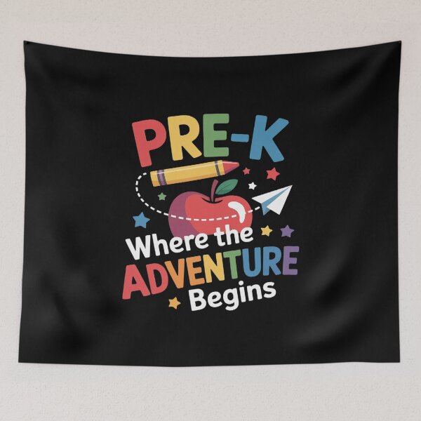 Item preview, Pre-K Where The Adventure Begins Back To School Teacher designed and sold by SIGORDESIGN.