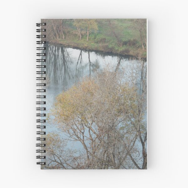 Item preview, Reflective Riverbank in Autumn From Above the Treetops designed and sold by Georgia Mizuleva.