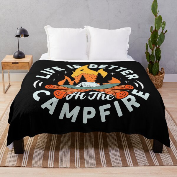 Item preview, Life Is Better At The Campfire Funny Camping designed and sold by smolicdialsp.