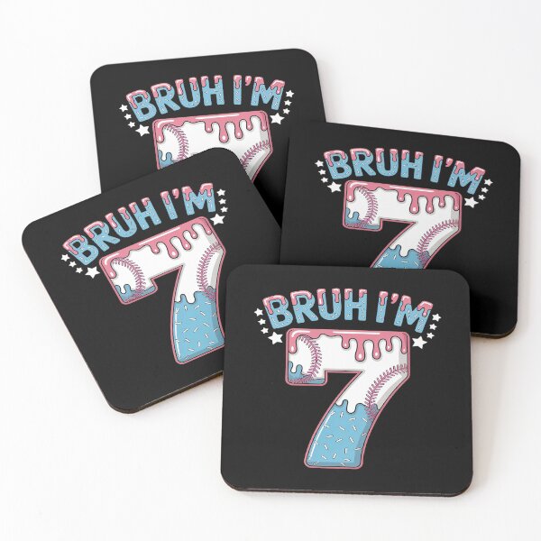 Item preview, Bruh 7th Birthday Boy Baseball Ice Cream Drip 7 Year Old Boy designed and sold by ProudForFunny.