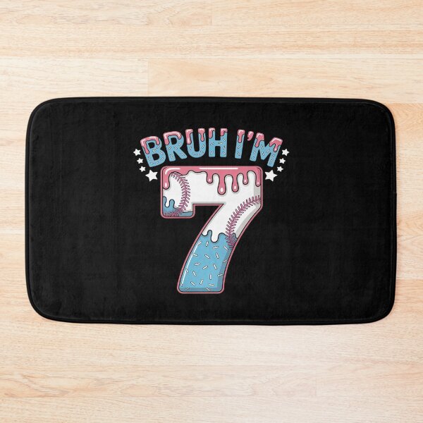 Item preview, Bruh 7th Birthday Boy Baseball Ice Cream Drip 7 Year Old Boy designed and sold by ProudForFunny.