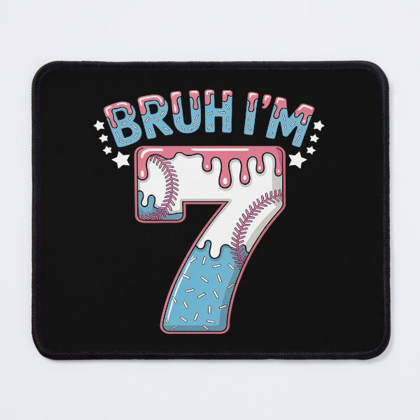 Item preview, Bruh 7th Birthday Boy Baseball Ice Cream Drip 7 Year Old Boy designed and sold by ProudForFunny.
