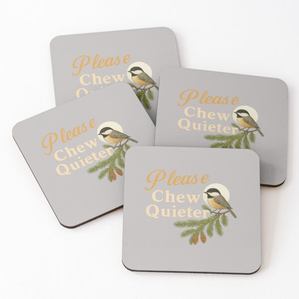 Item preview, Please Chew Quieter Funny Vintage Bird Nature Illustration  designed and sold by mjohnson9.