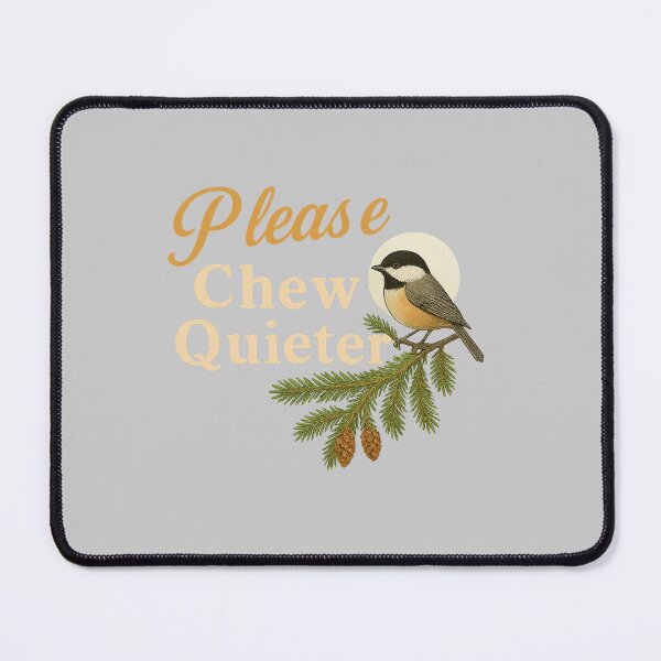 Item preview, Please Chew Quieter Funny Vintage Bird Nature Illustration  designed and sold by mjohnson9.