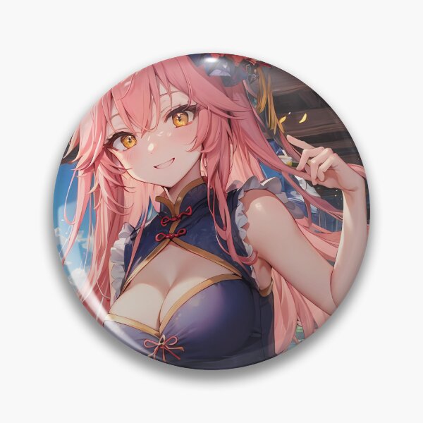 Item preview, Caster No Tamamo No Mae Blue Cheongsam Flower Festival Fox Spirit Girl designed and sold by CarlosBender.