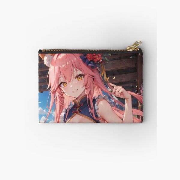 Item preview, Caster No Tamamo No Mae Blue Cheongsam Flower Festival Fox Spirit Girl designed and sold by CarlosBender.