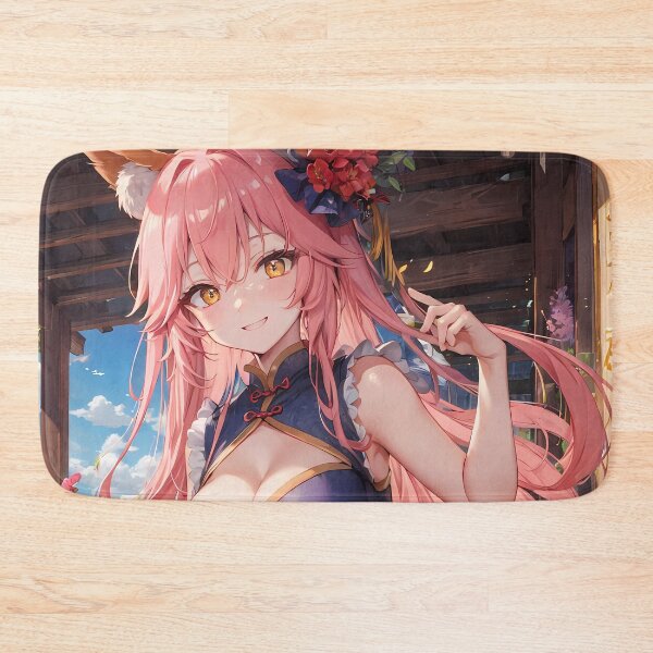 Item preview, Caster No Tamamo No Mae Blue Cheongsam Flower Festival Fox Spirit Girl designed and sold by CarlosBender.