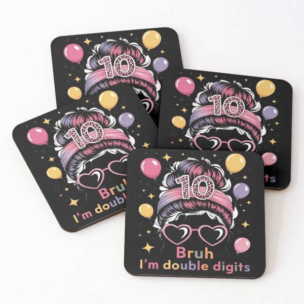 Item preview, Bruh I'm Double Digits 10th Birthday 10 Year Old designed and sold by ProudForFunny.