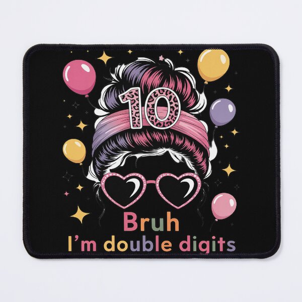 Item preview, Bruh I'm Double Digits 10th Birthday 10 Year Old designed and sold by ProudForFunny.