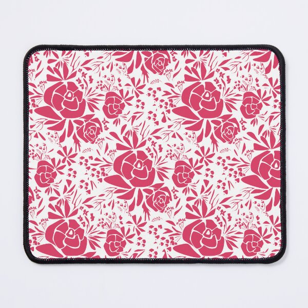 Item preview, Rose flower stencil applique white and red   retro  designed and sold by fuzzyfox.