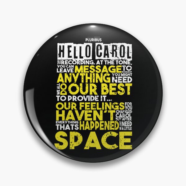 Item preview, PLURIBUS: RECORDING FOR CAROL (BLACK) GRUNGE STYLE designed and sold by FunGangStore.