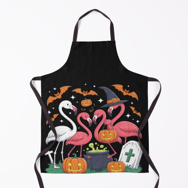 Item preview, Happy Flamingoween Pink Flamingo Halloween Skeleton Spooky designed and sold by katherintration.