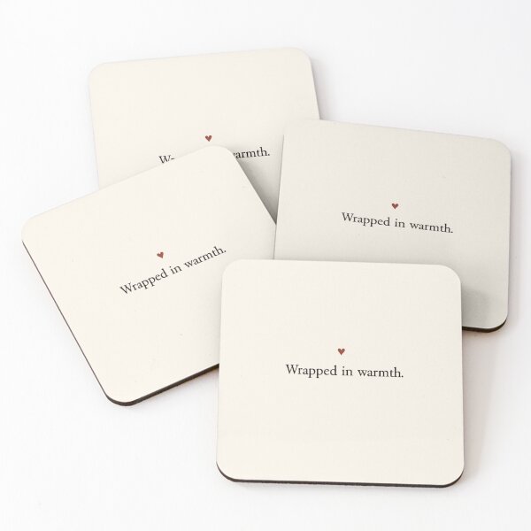 Item preview, Wrapped in Warmth – Cozy Minimal Winter Quote designed and sold by Irene Catchmind.